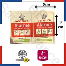 PROMO 2 Autocollants 8 X 5cm Authentique 2025 alarme VERISURE NEUF