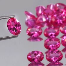 AAA Saphir Rose Naturel De Ceylan Taille Ovale Libre Lot 6x4 MM - 5 Pcs