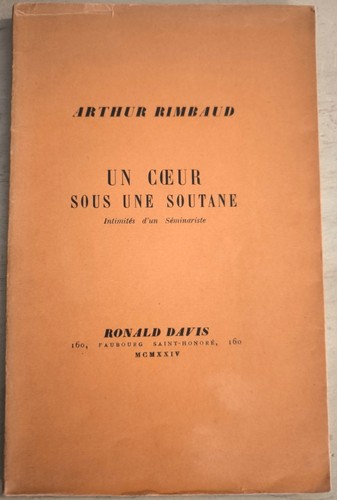 Arthur rimbaud coeur - rimbaud, sous