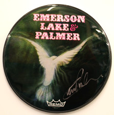 Carl Palmer Signé 14.5" Peau