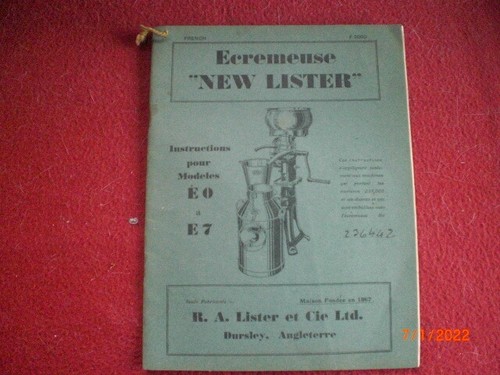 Ancienne notice - ,