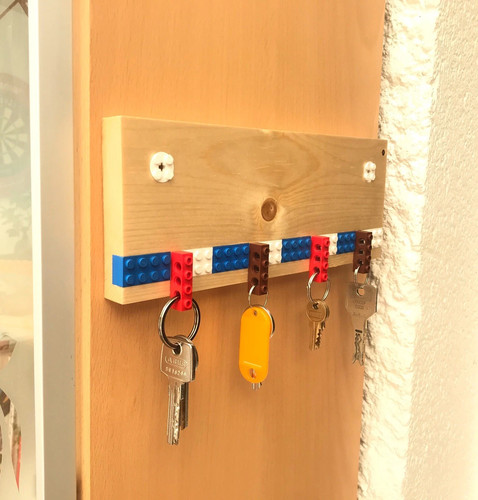 Lego porte clés - porte-clés, bois