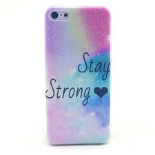 COQUE iPHONE 5C STAY STRONG SILICONE SEMI-RIGIDE (TPU)