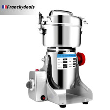 Moulin à Herbes et Épices Grande Capacité 800g 3000W pour Café Médecine Grains