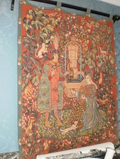 TENTURE TAPISSERIE MURALE LE ROMAN DE LA ROSE