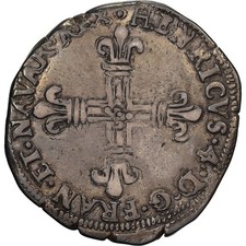 France, Henri IV, 1/4 Écu de
