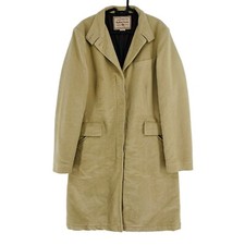 Marlboro Classics Beige 100% Coton Manteau Veste Taille Ue 46 UK 18 US 16