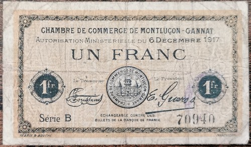 Billet franc chambre de - franc,