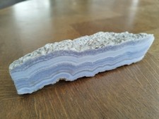 Pierre de collection agate dentelle bleue - minéraux géologie 