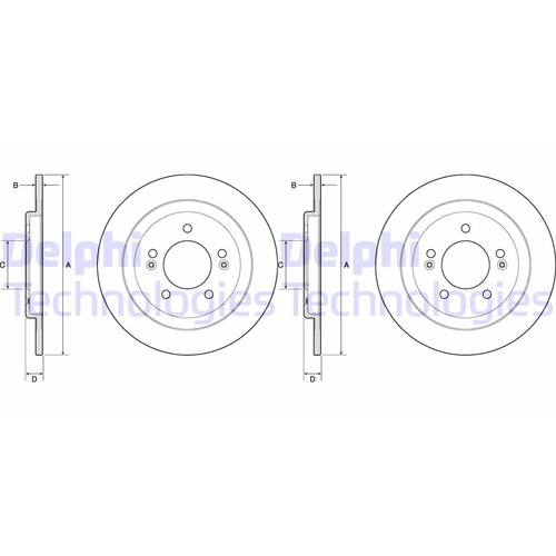 Delphi disques frein - delphi,