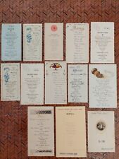 13 Menus Restaurants Hôtels 1930 Art Deco 