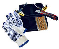 9pcs Kit de Réparation Pneu Tubeless Voiture Moto Auto Crevaison + 5X Mèche Neuf