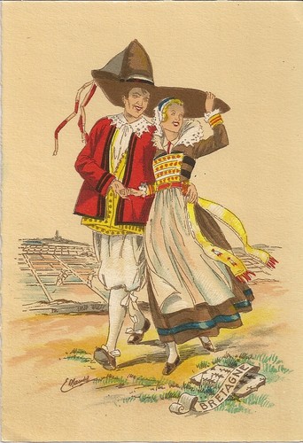 Carte postale floklore - carte,