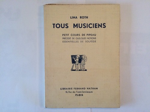 Tous musiciens 1933 lina roth - musiciens,