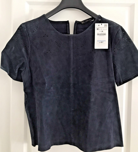 Crop top cuir - top, retourné