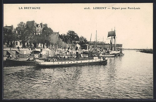 Cpa lorient départ - lorient,, pour