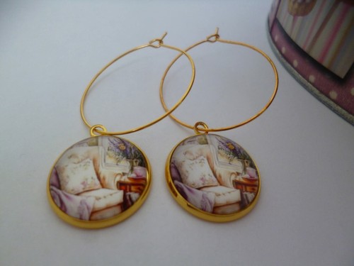 Boucles oreilles creoles or - d'oreilles,