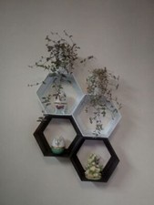 Hexagon Shelf - 1 pc Black