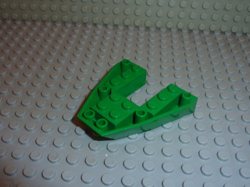 Lego boat base 6 green - 6, x