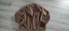 Manteau Doudoune Fausse fourrure Femme 38, Marron Camel