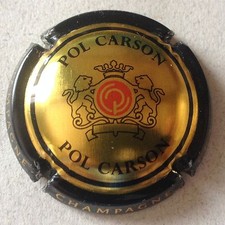 Capsule de champagne POL CARSON (2a. or contour noir)