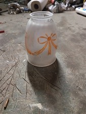 Tulipe en pate de verre non signée Art Déco lampe lustre applique