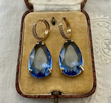 ÉNORME BEAU CRISTAL BLEU