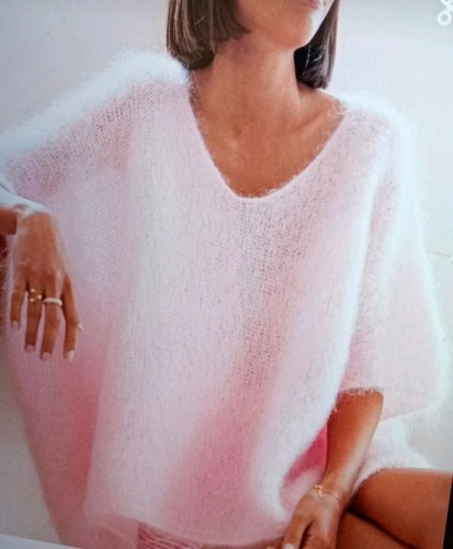 Superbe pull angora rose - angora, rose🩷