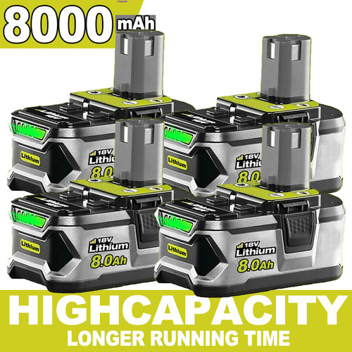 Batterie 18v 0ah pour - 8.0ah, ryobi