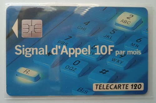 Télécarte f422 collé - télécarte, /