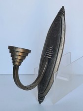 1 Ancienne applique lampe murale en métal argenté style Art-déco Vintage 20ème