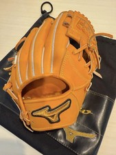 Gant de baseball dur Mizuno en cuir orange amer du Japon