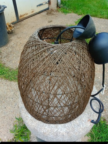 Lustre suspendu marron - lustre,