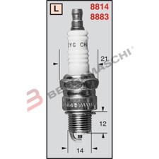 Bougie CHAMPION Spark Plug OE037/T10 L86C Velosolex Pli-Solex 50 Cc