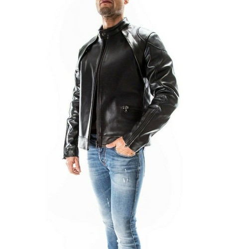 Veste slim fit - en, cuir