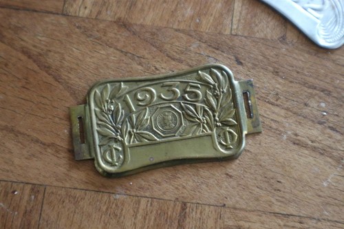Ancienne plaque fiscale - ancienne,