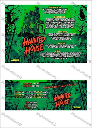 Gottlieb haunted house 1982 - haunted,