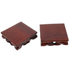  2 Pcs Potence Pour De Fleur Support Plantes D'intérieur Rack D'affichage Bois