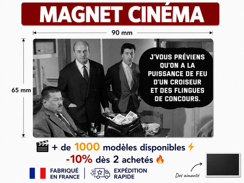 Magnet réplique audiard 90x65 - magnet,