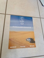 Affiche/brochure PEUGEOT 205/405 TURBO 16 PARIS-ALGER-DAKAR 88 RALLYE 1988