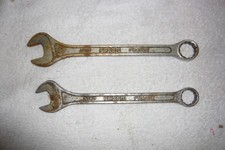 Lot 2 Clés Mixte Plate Œil N°40 Facom France Vanachrome 