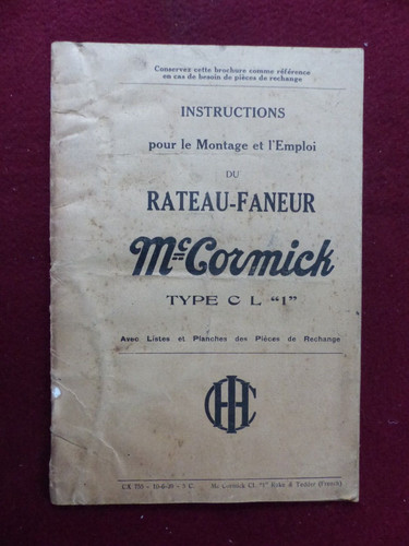 Instruction montage emploi - montage, et
