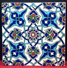 carreau en céramique Carrelage vintage KUTAHYA ALTIN CINI  20 x 20 cm