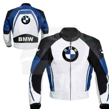 Veste en cuir de moto BMW sur