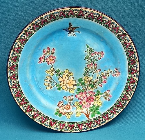 Xix 1882 assiette émaux - 1882,