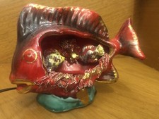 Poisson Lampe en céramique