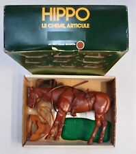 Cheval Hippo articulé plastique + accessoires Lone Ranger PEDIGREE + boîte 1975