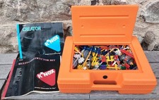 Coffret K'nex Orange + Pièces + Livrets de montage Vintage 1996 C-4 no Lego 