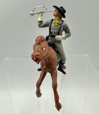 Lot 2 - Soldat Sudiste à Cheval Jecsan No Cofalu Starlux
