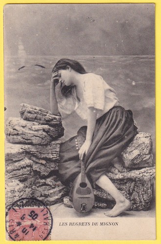 Cpa fantaisie jeune femme - cpa,